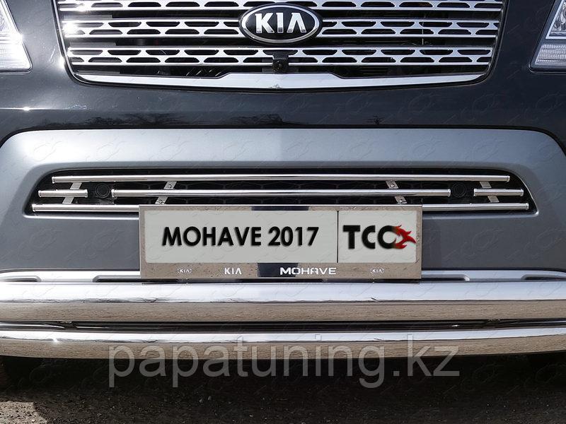 Защита радиатора 16 мм (с парктроником) ТСС для Kia Mohave 2017-2020 - фото 1 - id-p108834284