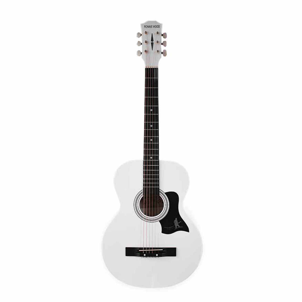 Акустическая гитара, белая, Ronnie Wood AG38-WH - фото 1 - id-p109237980