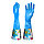 Перчатки латексные MALIBRI с хлопковым напылением с уделенной манжетой ПВХ размер М, фото 2