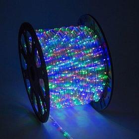 Светодиодная лента (дюралайт круглый) RGB разноцветный 220v - 100м