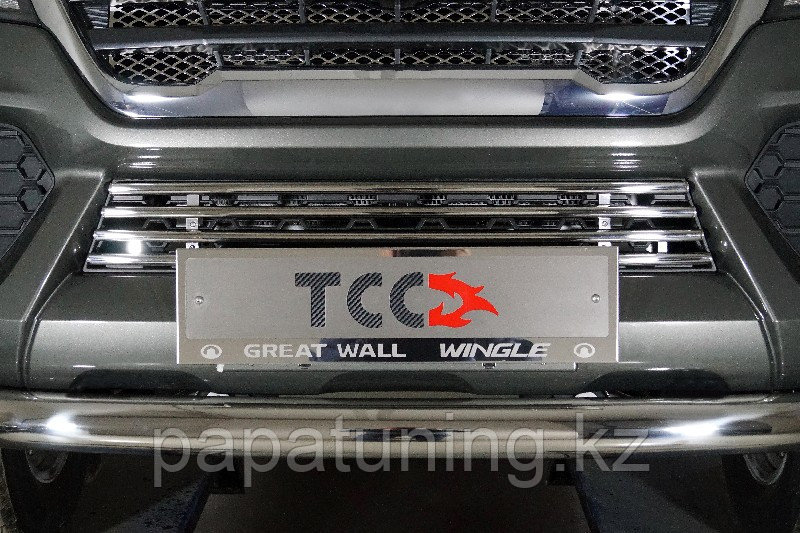 Защита радиатора 16 мм ТСС для Great Wall Wingle 7 4WD 2.0 TD 2020- - фото 1 - id-p108834238