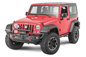 Накладки на пороги и на задний бампер Jeep Wrangler 3D