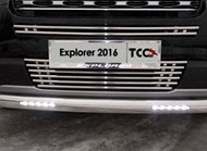 Защита радиатора нижняя 16 мм ТСС для Ford Explorer 2016-2017