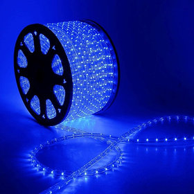 Светодиодная лента (дюралайт круглый) синий 220v - 100м