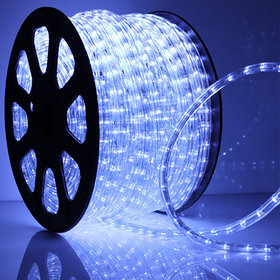 Светодиодная лента (дюралайт круглый) холодный 220v - 100м