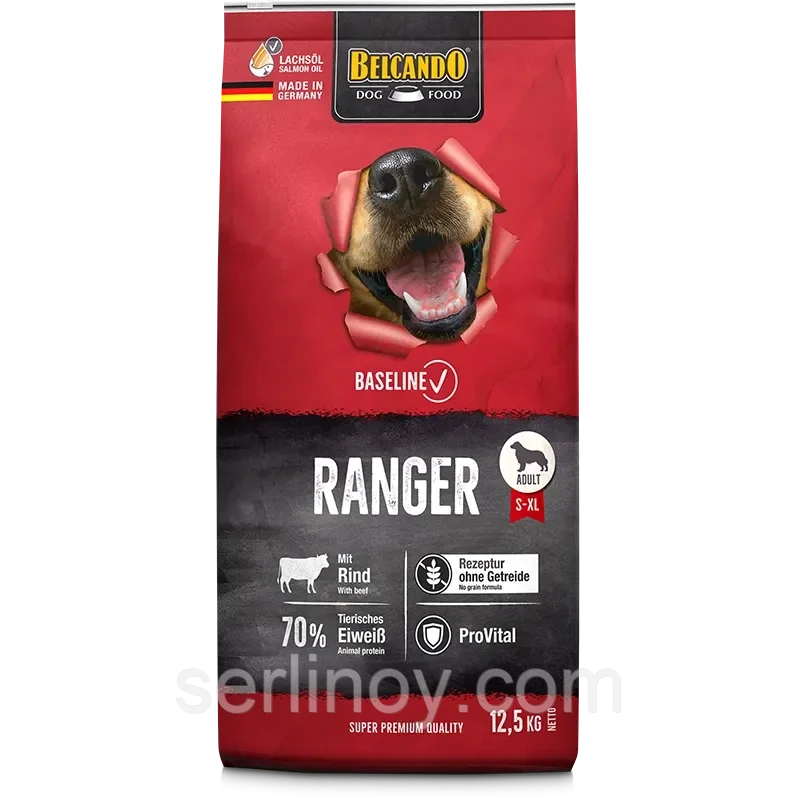 Belcando Baseline Ranger (говядина) сухой беззерновой корм для собак всех пород
