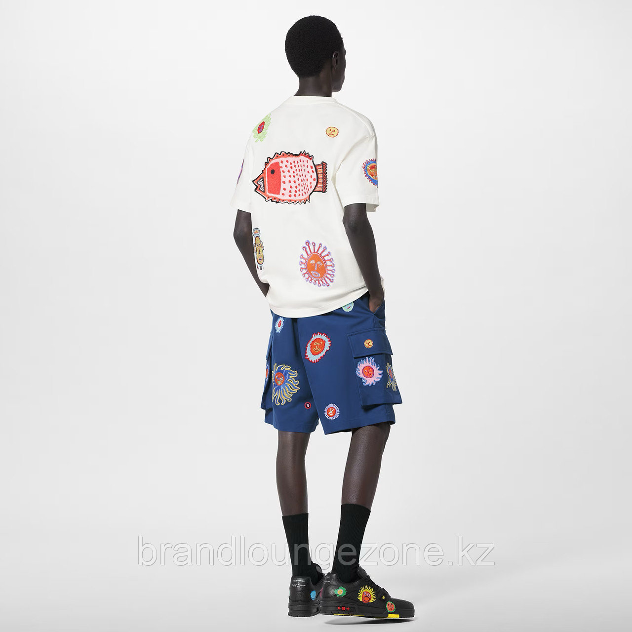 футболка Louis Vuitton Вышитые Лица unisex - фото 2 - id-p109238373