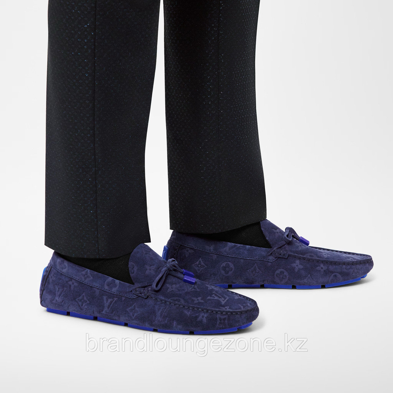 Мокасины мужские Louis Vuitton Driver синие - фото 2 - id-p109238426