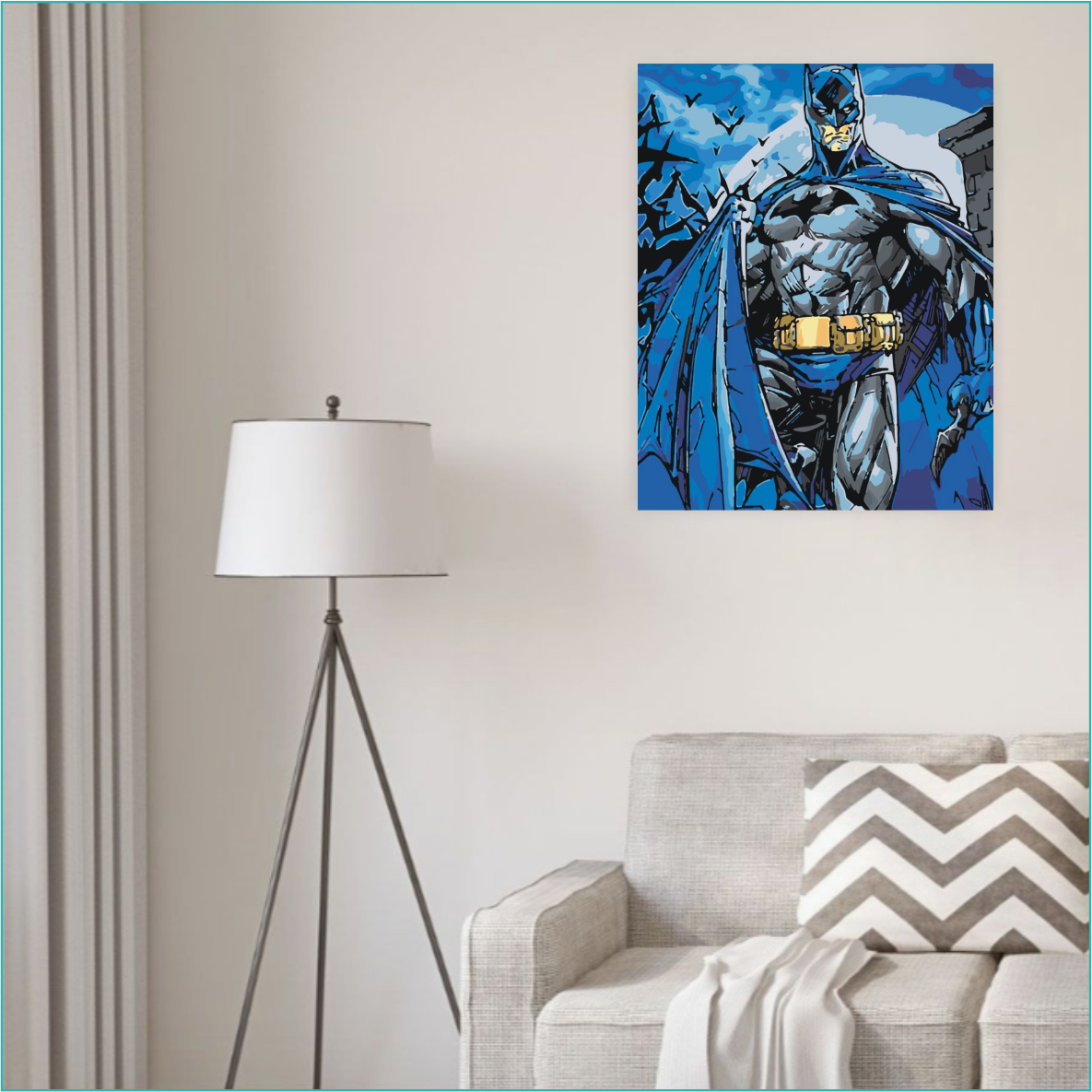 Картина по номерам "Бэтмен" (DC) (40х50) - фото 3 - id-p109238470