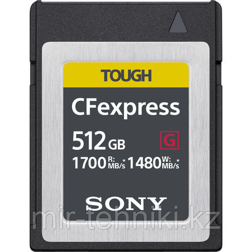 Карта памяти Sony 512GB CFexpress Type B TOUGH (CEB-G512) - фото 1 - id-p109240017
