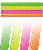 Линейка 50см пластик, Neon Стамм ЛН930