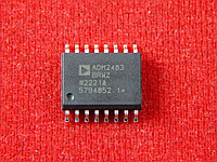 ADM2483BRWZ-REEL, Приемопередатчик RS-485, изолированный, полудуплексный канал связи [SOIC-16W]
