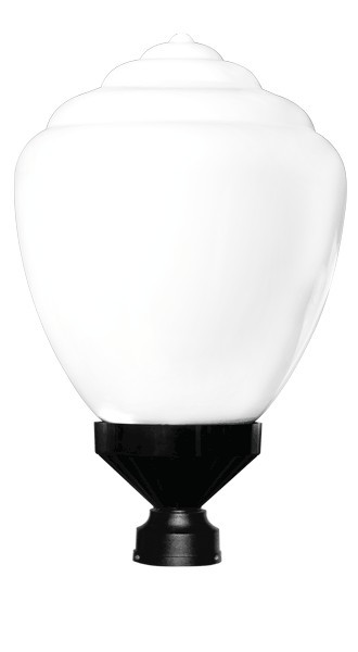 Уличный светильник на трубу SFERA Шар D350 OPAL MILANO d-60 - фото 1 - id-p109242372