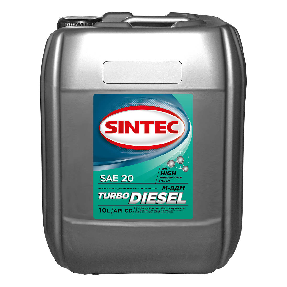 Моторное масло SINTEC TURBO DIESEL М8ДМ API СD канистра 10 л - фото 1 - id-p93994993