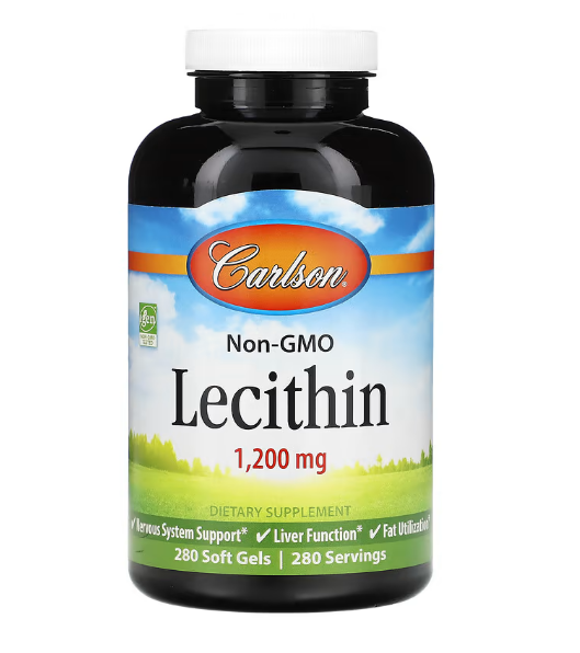 Carlson, Лецитин, 1200 мг, 280 мягких таблеток - фото 1 - id-p65583048