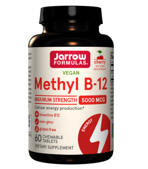 Jarrow Formulas, метил B-12, со вкусом вишни, 5000 мкг, 60 леденцов