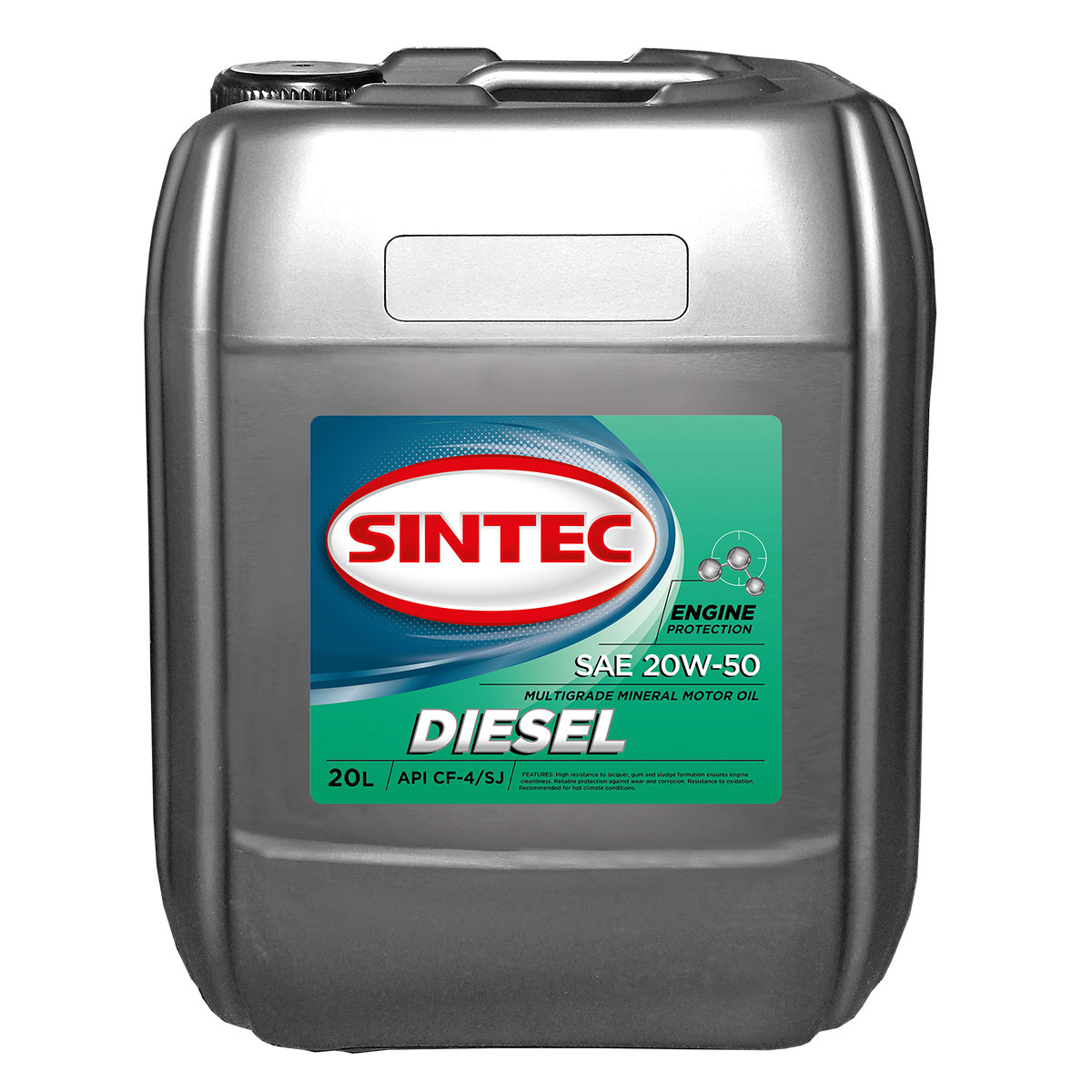 Моторное масло SINTEC DIESEL SAE 20W-50 API CF-4/CF/SJ канистра 30 л - фото 1 - id-p64596781