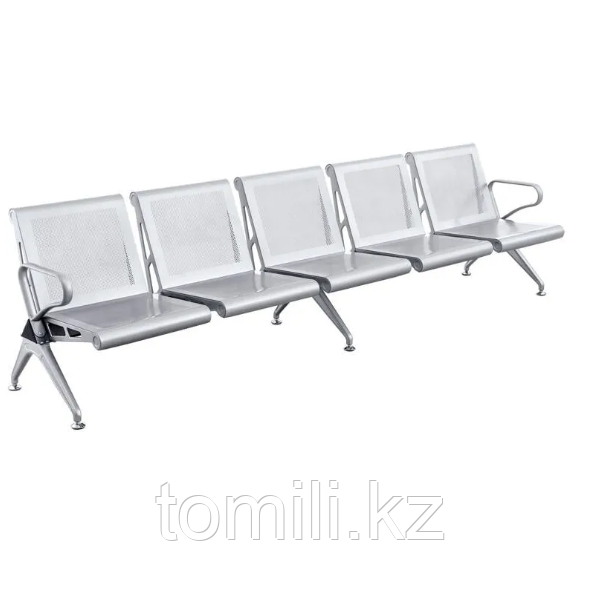 «Скамья СT-5М»  Скамья для зала ожидания 5-ти местная без обивки