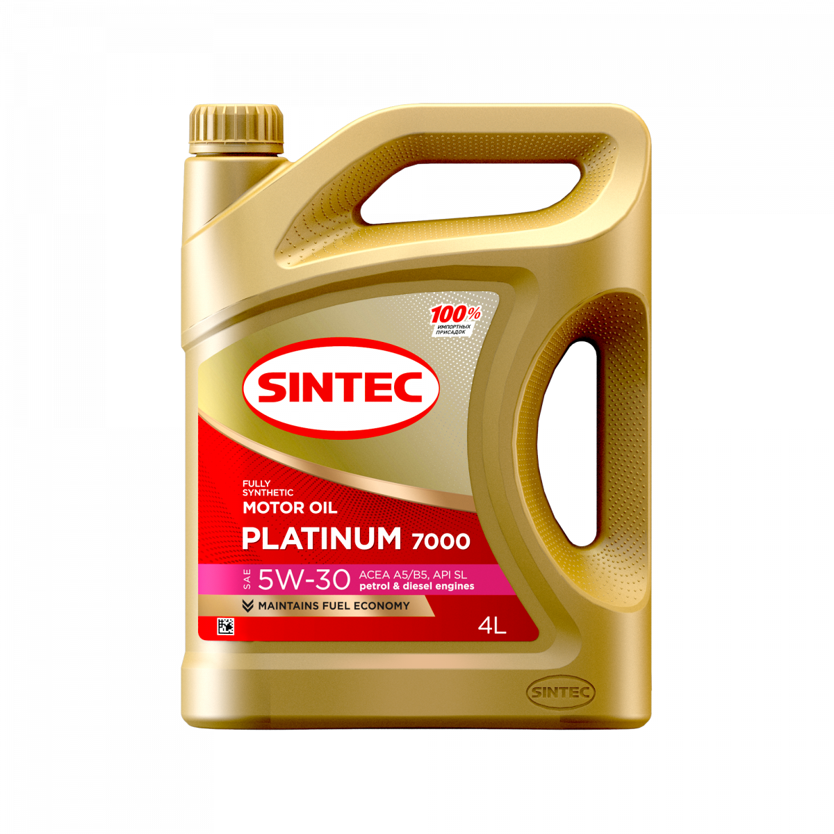Моторное масло SINTEC PLATINUM 7000 SAE 5W-30 API SL АCEA A5/B5 канистра 4 л - фото 1 - id-p109245899