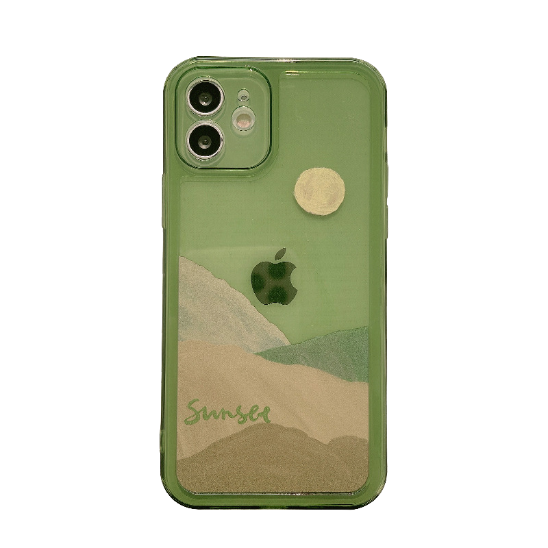 Чехол iPhone 11,12,13,14 Sunset силиконовый цвет: полупрозрачный - фото 1 - id-p109246741