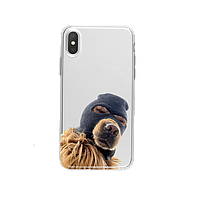 Чехол с собакой в шапке iPhone 11,12,13,14