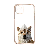Чехол для iPhone 11,12,13,14 с собакой в сетке