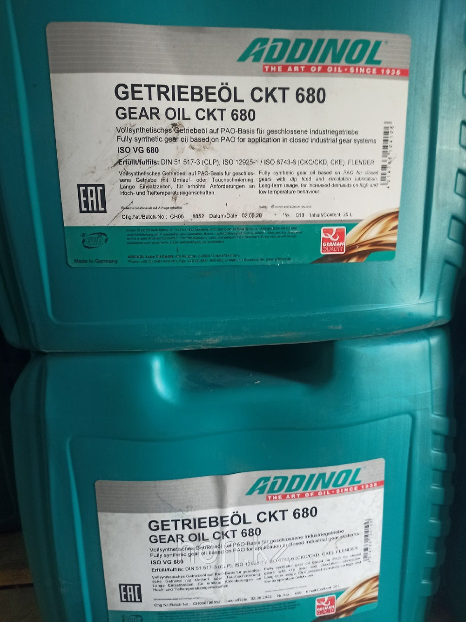 Редукторное синтетическое ПАО масло ADDINOL GETRIEBEOL CKT 680
