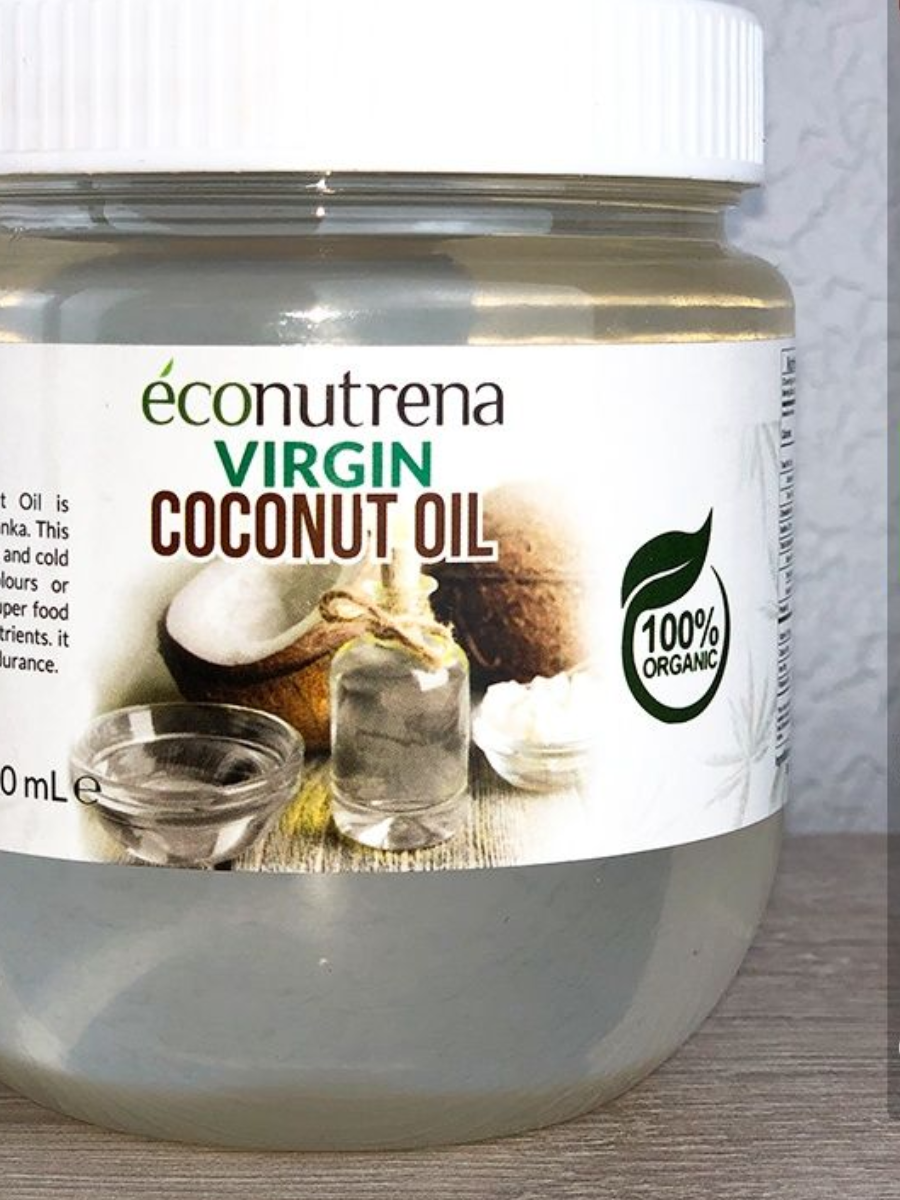 Органическое кокосовое масло холодного отжима ECONUTRENA 500мл, PET