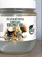 Органическое кокосовое масло холодного отжима ECONUTRENA 500мл, PET