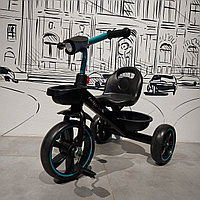 Детский трехколесный велосипед "Циклоп". Черно-бирюзовый.