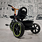 Детский трехколесный велосипед "Циклоп". Черно-оранжевый., фото 4