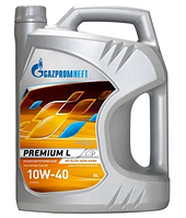 Полусинтетическое моторное масло Газпромнефть Premium L 10w40 5л Gazpromneft