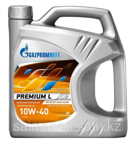 Полусинтетическое моторное масло Газпромнефть Premium L 10w40 4л Gazpromneft - фото 1 - id-p107632370