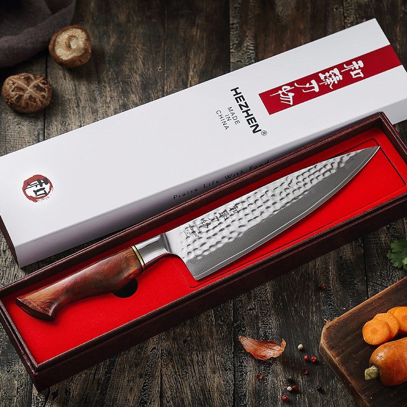 Chef нож HezHen B30R-CS - фото 4 - id-p109250571