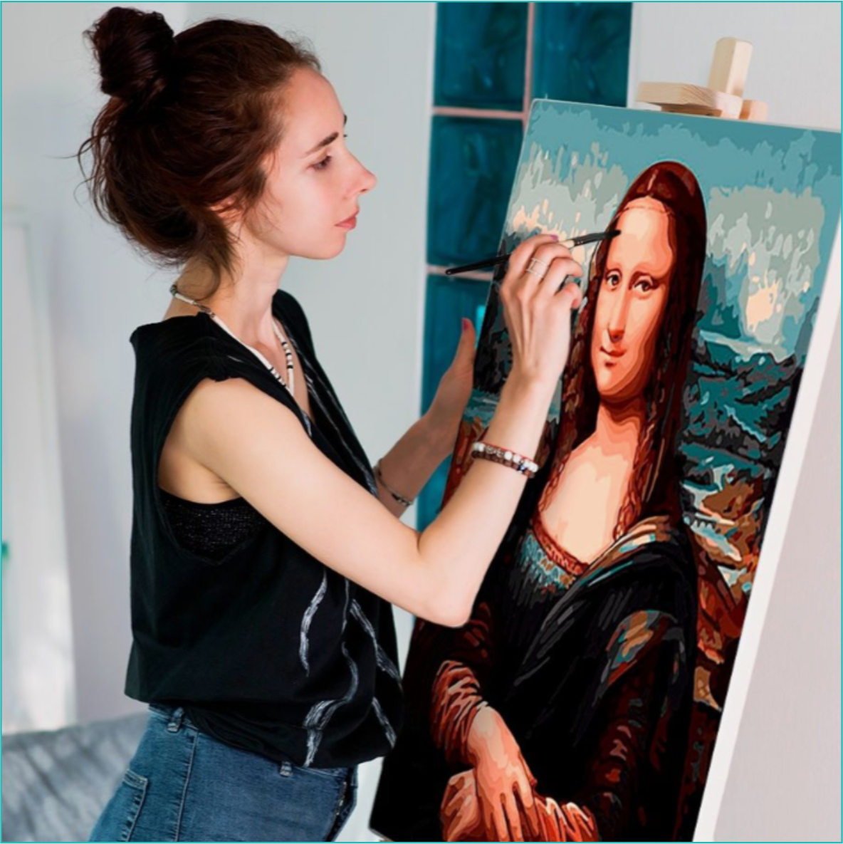 Картина по номерам "Мона Лиза. Джаконда" (40х50) - фото 4 - id-p109250714