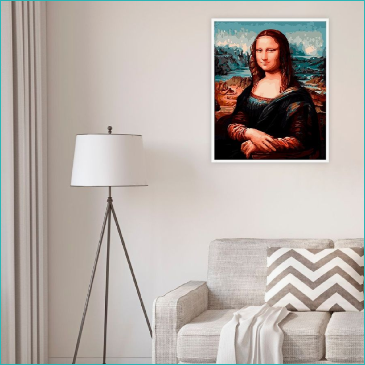 Картина по номерам "Мона Лиза. Джаконда" (40х50) - фото 5 - id-p109250714