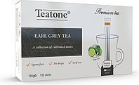 Teatone Earl Grey бергамот жапырағы бар қара эрл грей шайы 100 таяқша