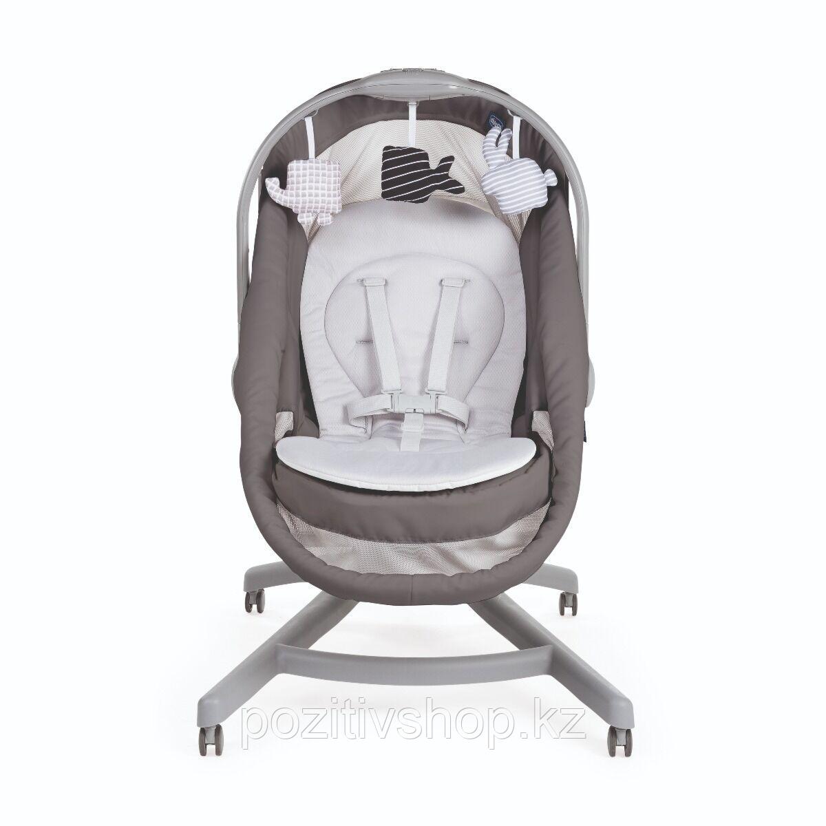 Кроватка-стульчик Chicco Baby Hug 4-в-1 Dark Grey - фото 7 - id-p109255678