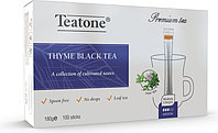 Чай Teatone черный с чабрецом листовой 100 стиков