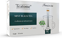 Чай Teatone черный листовой с ароматом мяты 100 стиков