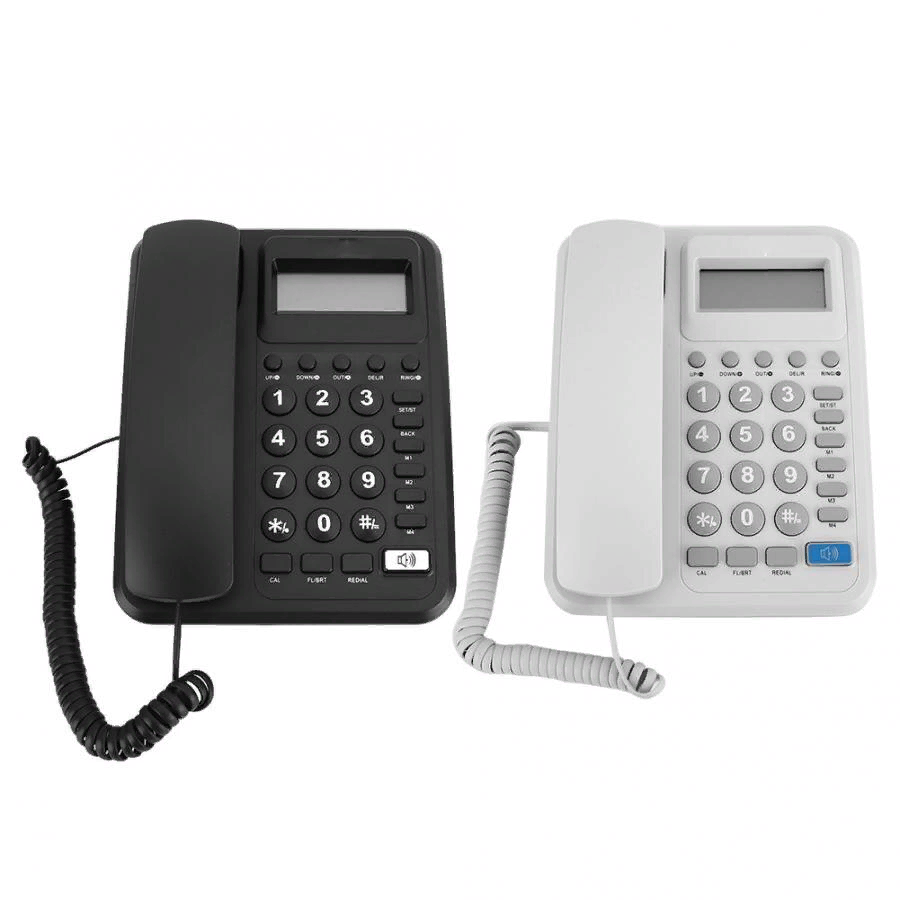 Телефон домашний Pashaphone KX-T2023CID белый, черный - фото 2 - id-p109268688