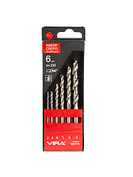 Набор сверл по металлу 6 шт. 2-8 мм Vira