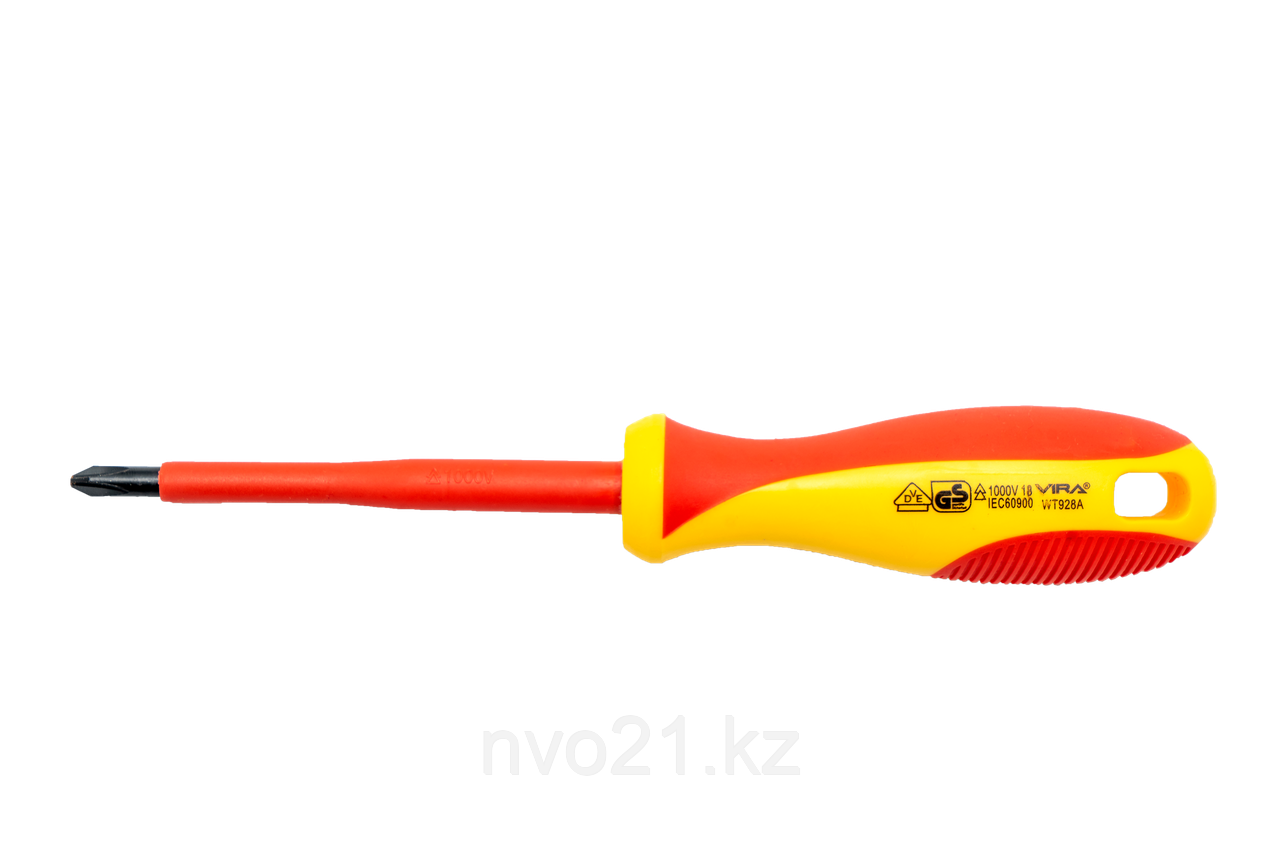 Отвертка диэлектрическая VDE PH2 100 мм Rage by Vira