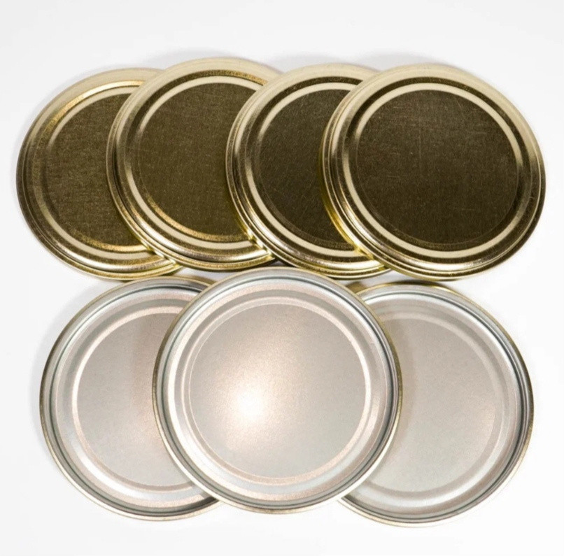 Лакированные металлические крышки для консервирования 50 шт, 8,2 см - фото 2 - id-p109270572
