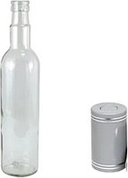 Бутылки гуала стеклянные 1 л 10 штук с крышками белыми