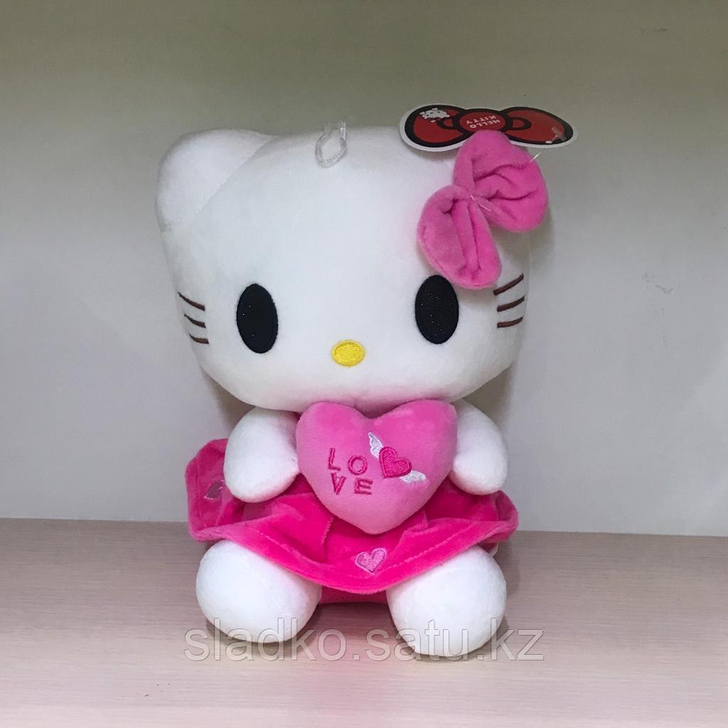 Игрушка мягкая Хеллоу Китти Hello Kitty 25 см розовая - фото 1 - id-p109270654