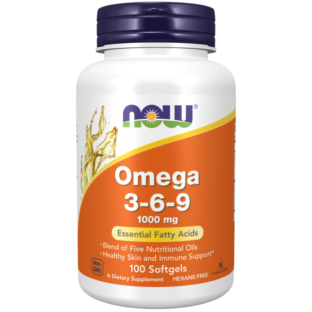 Омега 3 Omega-3-6-9 1000 mg, 100 softgels, NOW