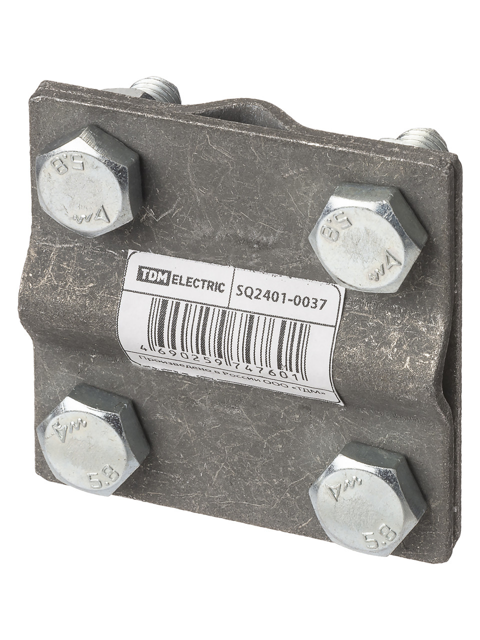 Зажим соединительный крестовой 4-х болтовой прут-прут Ø6-12 мм, термодиффузия (упак. 1 шт.) TDM - фото 2 - id-p109278853