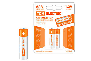 Аккумулятор AAA-1000 mAh Ni-MH BP-2 TDM