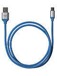 Дата-кабель, ДК 17, USB - USB Type-C, 1 м, силиконовая оплетка, голубой, TDM, фото 2